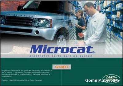 Каталог запчастей Land Rover Microcat версия 3.4.0.3 сентябрь 2009 год