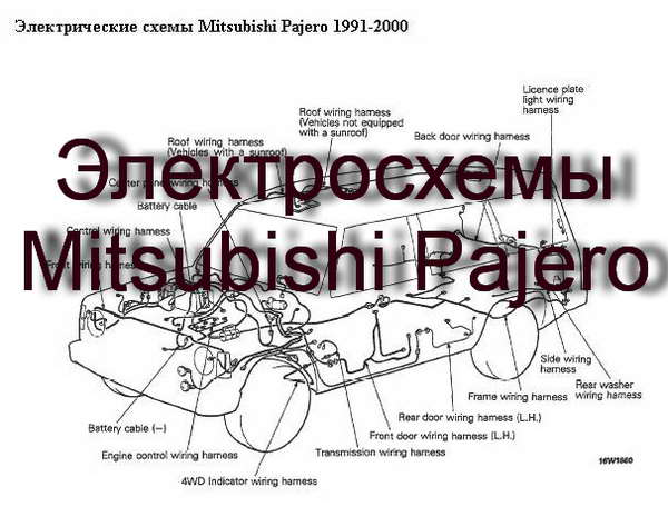 Электросхемы Mitsubishi Pajero
