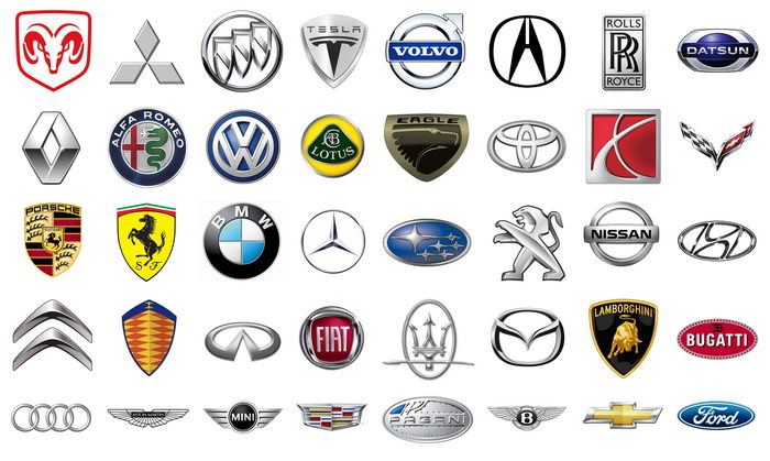 Эволюция лого некоторых автомобильных брендов