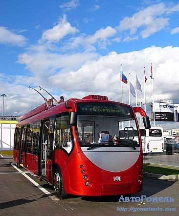 Новый белорусский футуристический троллейбус Белкоммунмаш-42003А