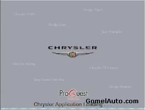 Каталог запчастей Chrysler USA 10.2009