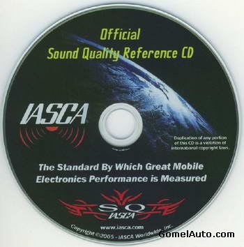 CD диск для настройки звукового тракта аудиосистемы автомобиля
