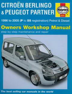 Руководство по ремонту автомобиля Peugeot Partner / Citroen Berlingo 1996 - 2005 года выпуска