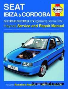 Руководство по ремонту автомобиля Seat Ibiza / Cordoba 1993 - 1999 года выпуска