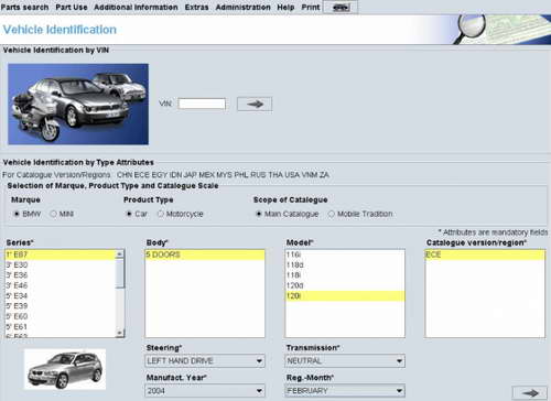 Электронный каталог запчастей BMW ETK (версия 01.2015 год)