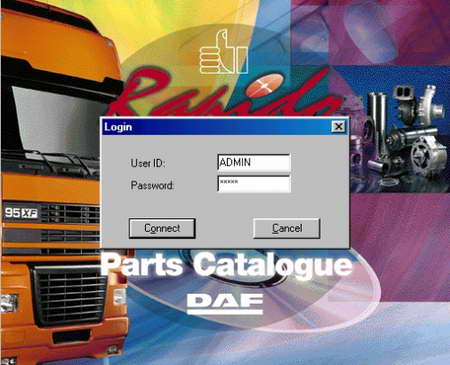 Каталог запасных частей и аксессуаров DAF Parts Rapido версии 1401 (01-2014)