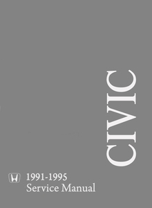 Руководство по ремонту и обслуживанию Honda Civic 1991 - 1995 гг
