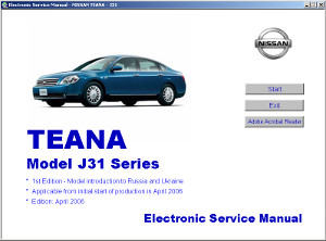 руководство Nissan Teana J31
