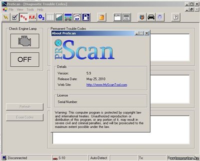 ProScan 5.9 - Программа для диагностики автомобилей адаптером ELM327