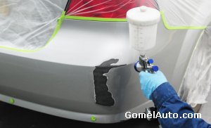 Окраска переходом лакокрасочного покрытия автомобиля