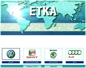 Каталог ETKA VW , Seat, Skoda , Audi: версии 7.3 и 7.4 (2013 год)