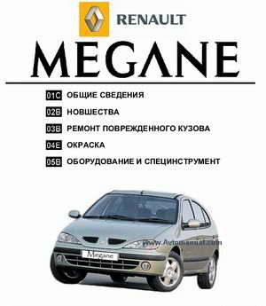 Руководство по ремонту и окраске кузова автомобиля Renault Megane