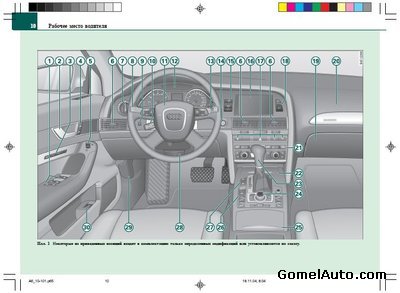 Руководство пользователя по эксплуатации автомобиля Audi A6 C6