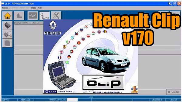 Программа диагностики автомобилей Рено: Renault Clip вер.170 2017